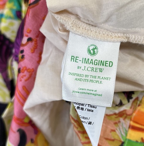 J. Crew Damen S lebendiges Safari Print Stufenkleid ungezähmt Farben fließend - Bild 5 von 8