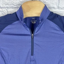 Arc'teryx Performance Blue 1/4 Zip Women Lightweight Pullover Jacket Size Medium