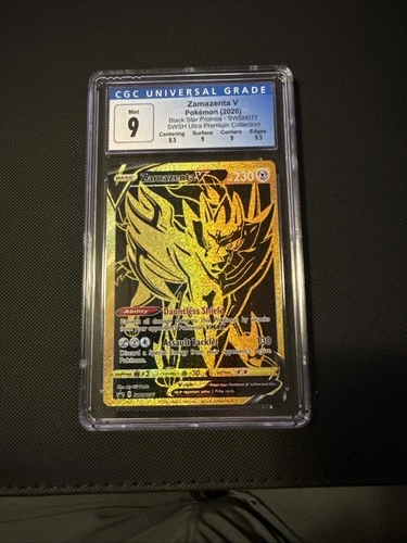 CGC 9 (Old label) - Zamazenta V SWSH077 - Black Star Promo - English Pokemon TCG