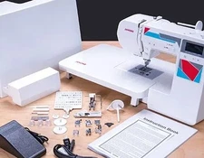 Janome MOD100Q Sewing Machine with Bonus Accessories for Quilters! Brand New!
