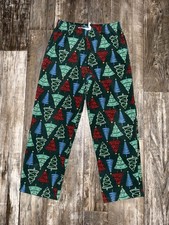 Carter  s Kids PJ Soft Fleece Pajama Pants Unisex Size 12 Festive Trees