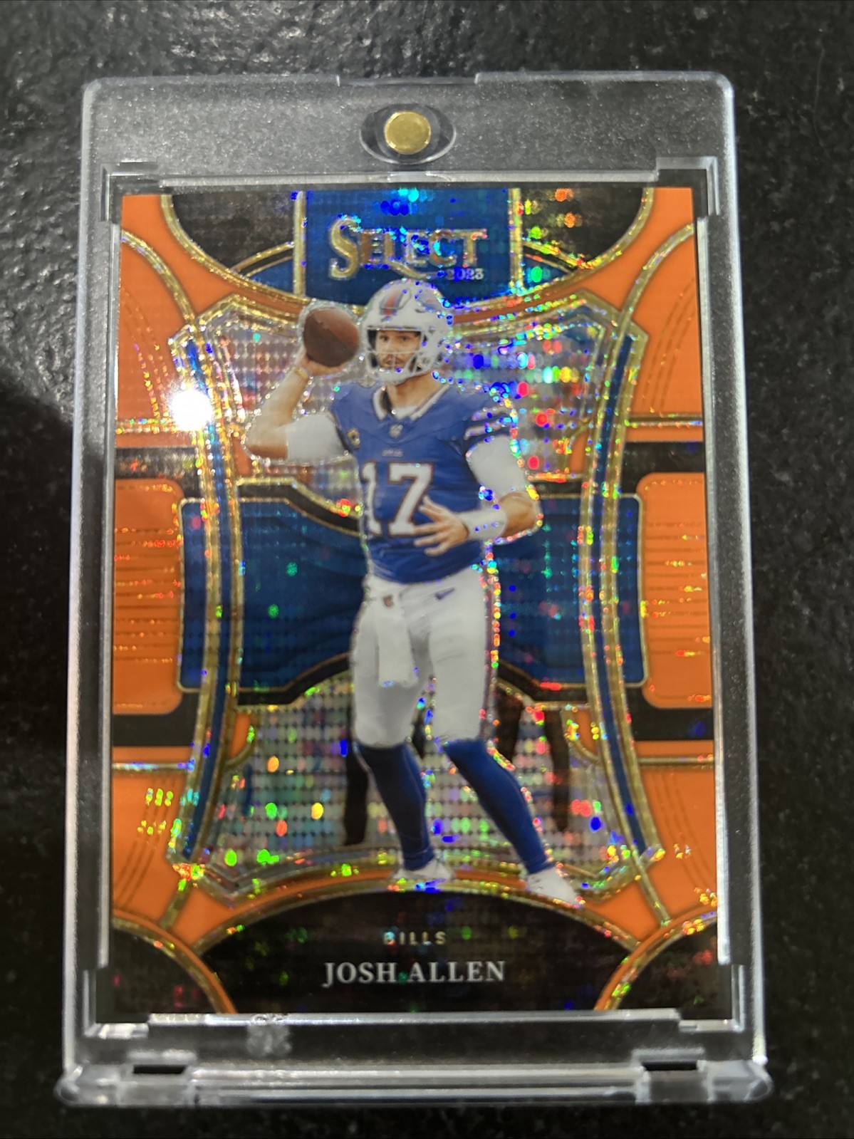2023 Select Josh Allen Neon Orange Pulsar Prizms Suite Level #/7 Bills