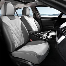Car Seat Covers, Front Covers for Cars, Car Seat Cover Front Pair Light-Gray