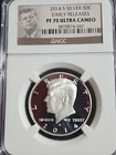 2014 S NGC PF70 ULTRA CAMEO SILVER PROOF KENNEDY HALF DOLLAR 50c Free Shipping