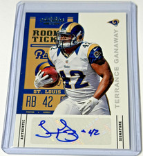 Terrance Ganaway 2012 Panini Contenders Rookie Ticket Auto 189 RC Rams