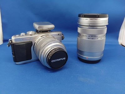 Olympus E-PL5 Mirrorless Camera + 2 Lenses, Tested, Works Properly