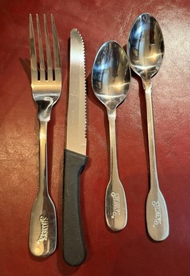 Rare Shoney's Restaurant Branded Set Of 4, Memorabilia Big Boy Flatware