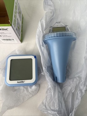 RAINPOINT Wireless Digital Pool Thermometer, Floating, Anti-Fog LCD Display Blue