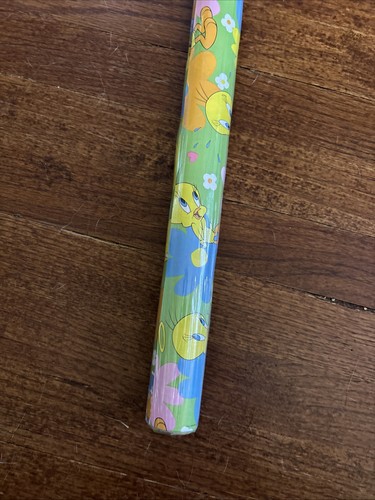 1999 Hallmark Looney Toons Tweety Bird wrapping paper NWT Made in USA - Picture 2 of 6