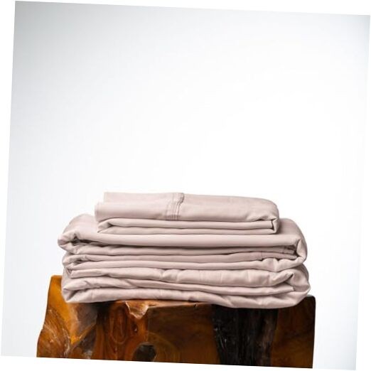 Olive + Crate Eucalyptus Sheets Set – Cooling Sheets for Hot Queen Barely Pink