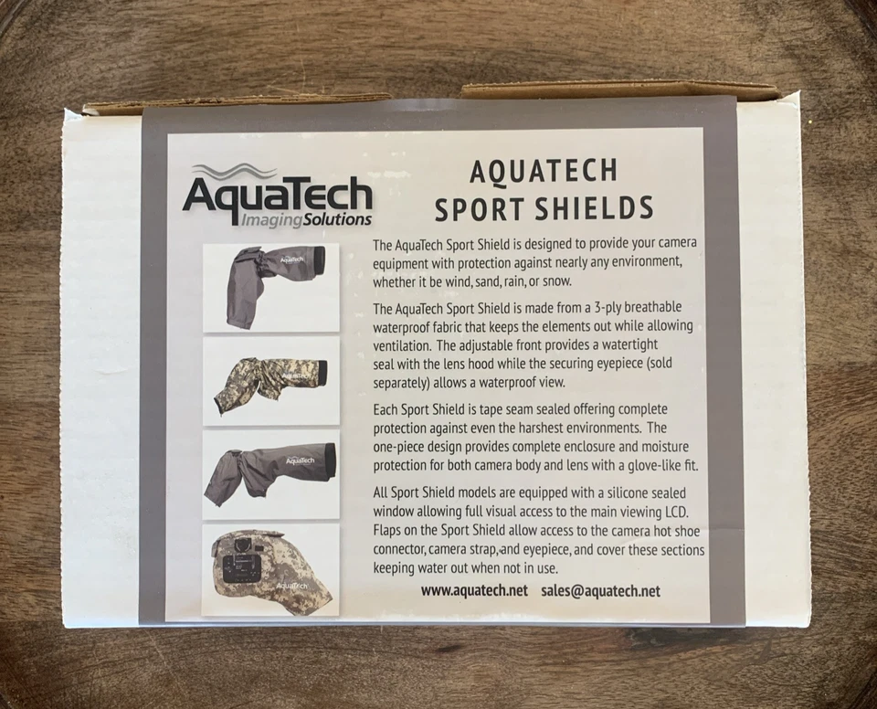 AquaTech Aqua Tech Sports Shield SS-Sport azul marino 1308 cámara cubierta de lluvia funda Foto 4 de 4