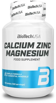BioTech USA Calcium Zinc Magnesium, 100 Tabletten Dose