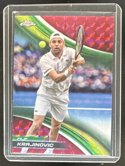 2025 Topps Chrome Filip Krajinovic Red Geometric Refractor #/5
