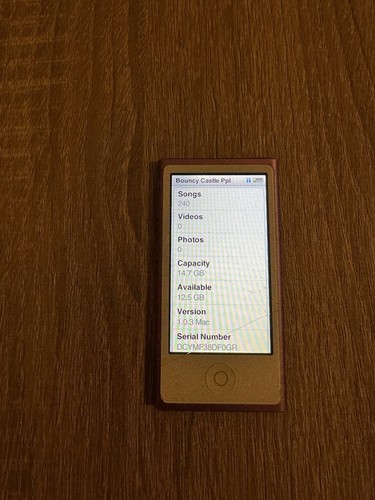 Apple iPod Nano 7th Generation Pink 16GB MP3 Player A1446, Cracked Screen - Picture 15 of 15