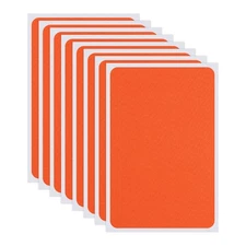 Self-Adhesive Repair Patches, 3 x 2IN Nylon Fabric Repair (8 Pack, Orange)