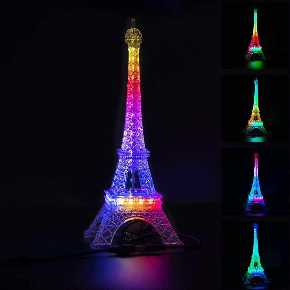 Veilleuse Tour Eiffel 25 cm USB pour rassurer les enfants la nuit
