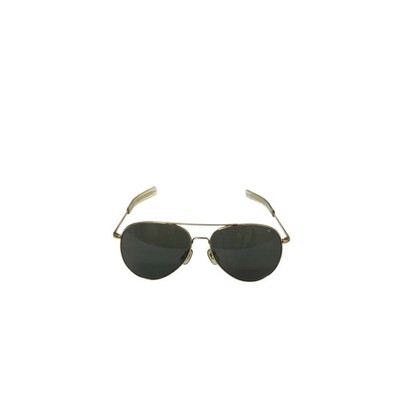 American Optical General Sonnenbrille schwarze Gläser goldfarbenes Gestell 58...