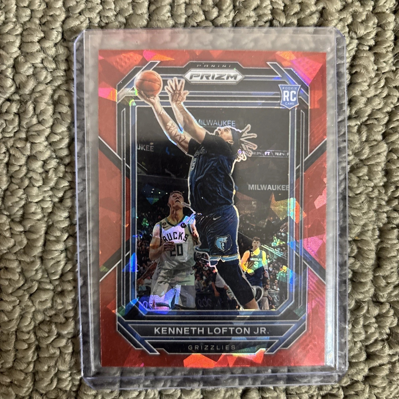 2022-23 Panini Prizm Red Ice Prizm Kenneth Lofton Jr #253 Rookie #BB101A