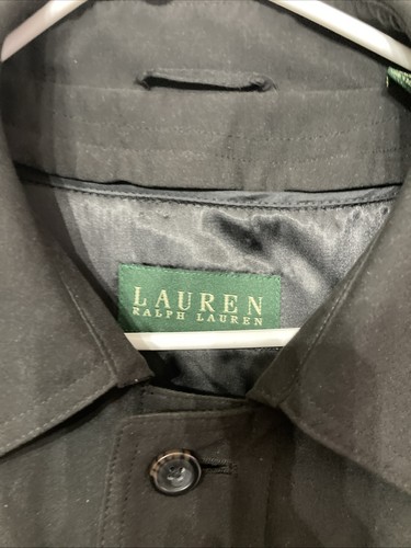 Trench coat uomo vintage Ralph Lauren, 44L, con cintura, fodera rimovibile - Foto 2 di 9