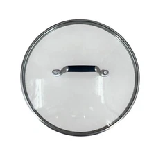 Calphalon Select Replacement Glass Lid  Saucepan Pot 9-3/4" Stainless Steel Rim