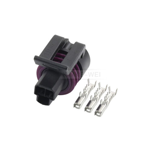 3 Pin Delphi Auto Oil Fuel Pressure Sensor Male Female Connector Plug Socket Kit - Picture 6 of 7
