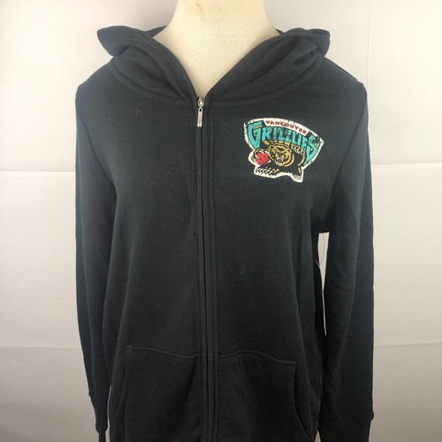 Touch Alyssa Milano Womans Black Zip Up Hoodie Vancouver Grizzlies Basketball - Picture 2 of 8