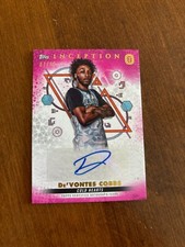 De'Vontes Cobbs 2022 Topps Inception OTE Magenta Auto IA-DC3 Hearts Reapers /99
