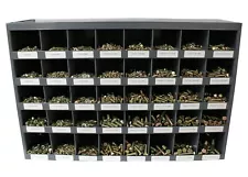 3,765 piece Grade 8 Coarse Thread Nut Bolt & Washer Assortment with Metal Bin