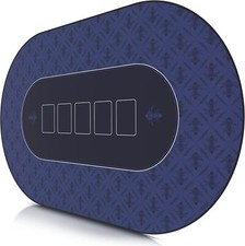 Texas Poker HoldEm Layout Table Top Mat Pad Cover Waterproof Casino Felt Blue
