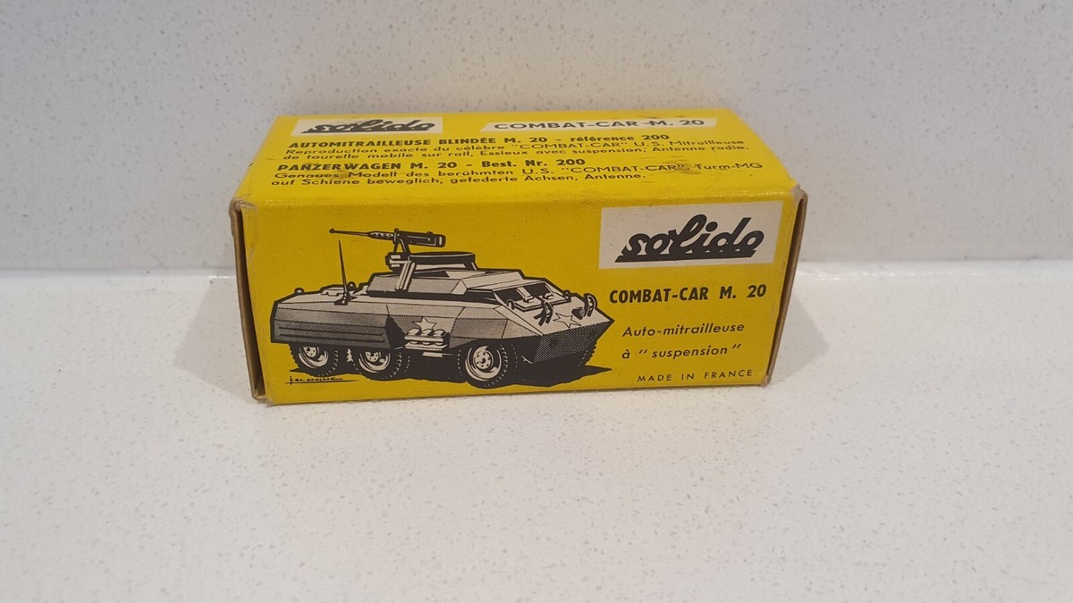 BLINDÉ US COMBAT car M20 + XM 706 Commando WWII Solido Hachette n°20