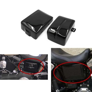 L R Battery Side Cover For Harley Dyna Fat Street Bob Low Rider Super Wide Glide Ebay