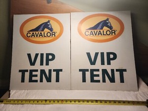 Horse Show Cavalor Sign - Supplement Brand - Horses Show Signage VIP Eventing 