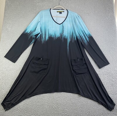 JAMIE SADOCK Dress Splash Print Pockets Sun Protect Golf UPF 50+ SUNSENSE XL EXC