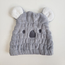 Children Youth Winter Beanie Hat Autumn Soft Warm Cute Animal Face Cap Gray