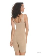 EuroSkins Seamless Open Bust Boxer Shaper Nude Size Large Shapewear Slimming