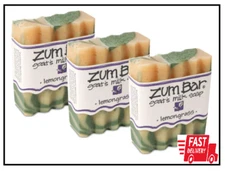 3pk Indigo Wild Zum Goat's Milk Soap Bar for Body, 3oz, Lemongrass