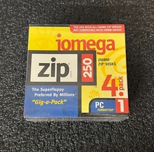 iomega 250mb Zip disks 4pk 3696200
