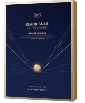 Dr.G Black Snail Lifting mask 5ea 1set Elastic Brightening Anti Aging Blemish