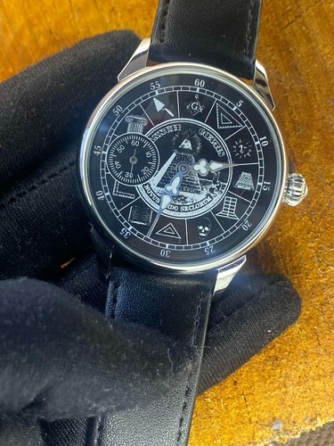 Vintage Mason Molniya Watch Mechanical Wrist Masonic Russian USSR Molnja Rare - Picture 16 of 19