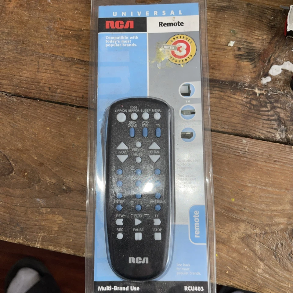 RCA RCU403 3-Device Universal Remote Control  New - Image 2 of 4