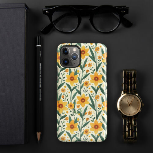 Yellow Daffodil Flowers Floral Snap case for iPhone® Cover - Picture 3 of 24