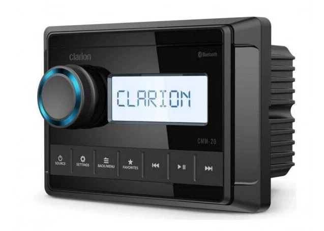 Clarion Marine Ricevitore Marino Multimediale Digitale CMM-20 con Bluetooth USB - Immagine 2 di 3