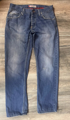 VINTAGE LEVIS 506 STANDARD BUTTONFLY DENIM BLUE JEANS 33x34 