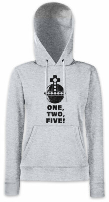 One Two Five Damen Hoodie Kapuzenpullover Monty Holy Hand Grenade Fun Grail