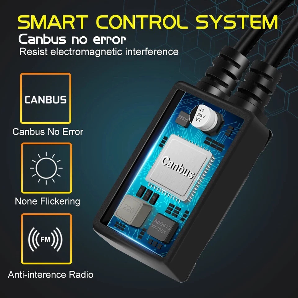 ✅ COPPIA ANABBAGLIANTI LED H7 6000K CANBUS 360° SPECIFICO PER FARI LENTICOLARI - Immagine 3 di 4