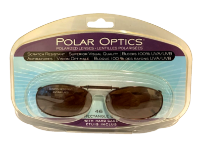 Polar Optics 46 rec Polarized Brown Full Frame clip on