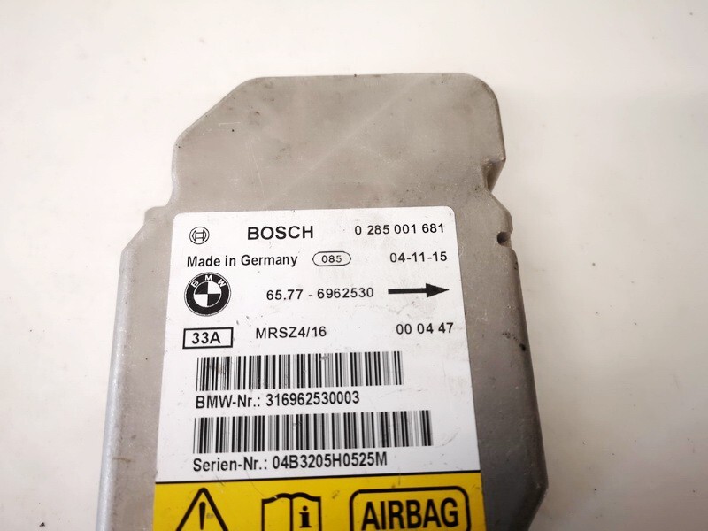 0285001681 65.77-6962530 316962530003 Airbag crash sensors module 