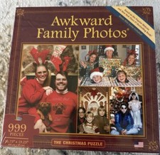 Awkward Family Photos The Christmas Puzzle Pets 999 Pieces Funny Gift NEW Sealed