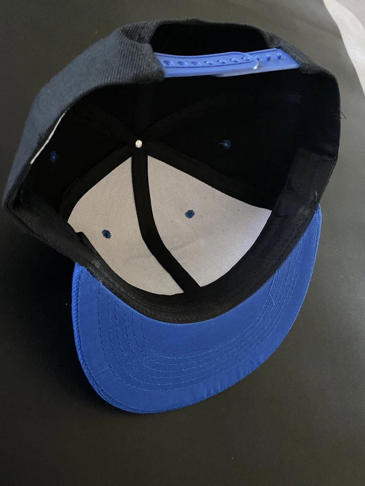 DUKE UNIVERSITY BLUE DEVILS Mascot Embroidered Logo Hat Cap Black Snapback NEW - Image 4 of 4