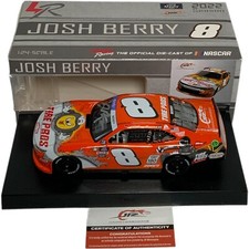 2022 JOSH BERRY  Dale Jr Dual Autographed 8 Tire Pros Darlington 1:24 204 Made
